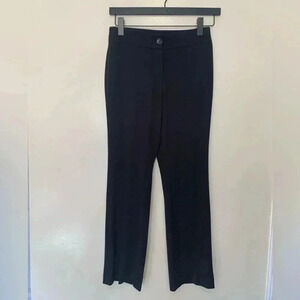 Laura Petite Four season black boot cut dress pants with  stretch